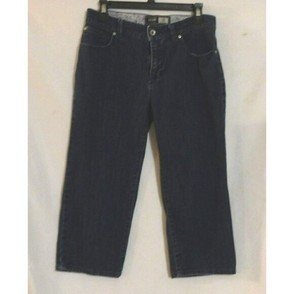 Izod Jeans Womens Just Right BootCut Mid Rise Dark Wash Denim Size 10 - Picture 1 of 9